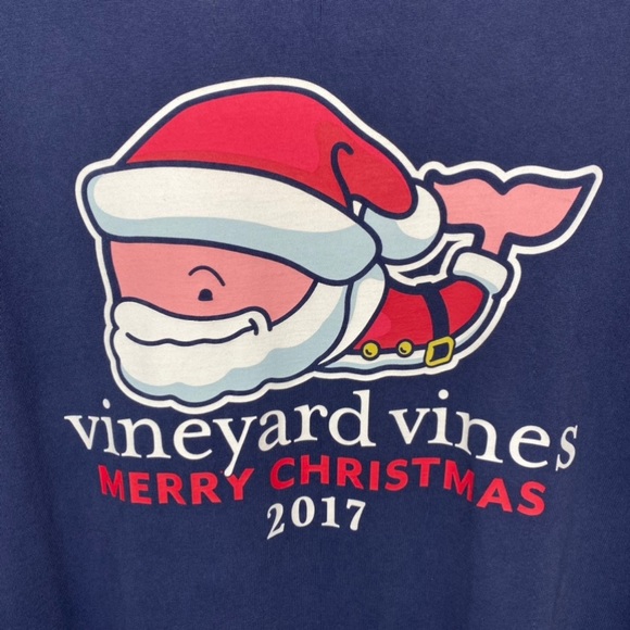 Vineyard Vines Long-Sleeve Mr. Claus Whale Pocket T-Shirt - Picture 4 of 6